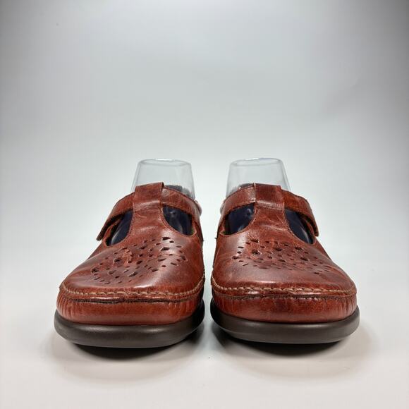 SAS Willow Brown Slip On Leather Loafers Comfort Walking Shoe Women’s Size 9 - Picture 7 of 10